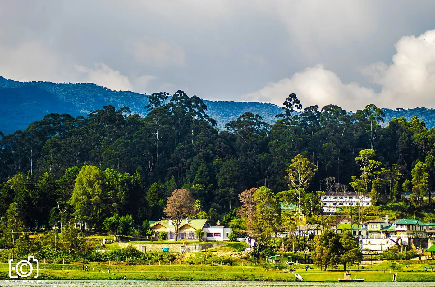 Gregory Lake and the green hills of Nuwara Eliya